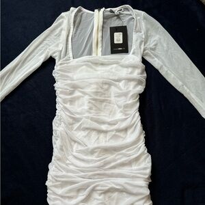 White fashion nova dress